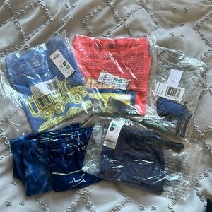 NWT Carters 4T Six Piece Clothes Bundle (3 shorts + 3 tshirts)